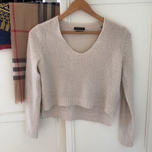 Massimo Dutti Italian Yarn Scoop Neck Sweater